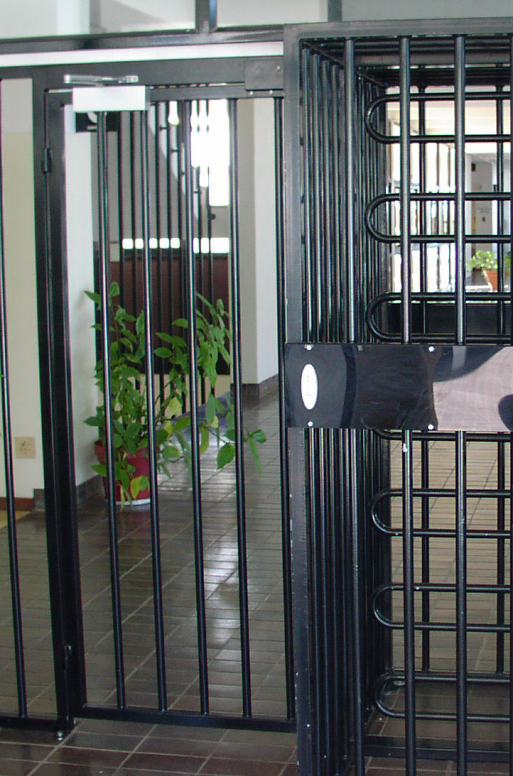 iMAT Full Height Bypass Gate installation photo