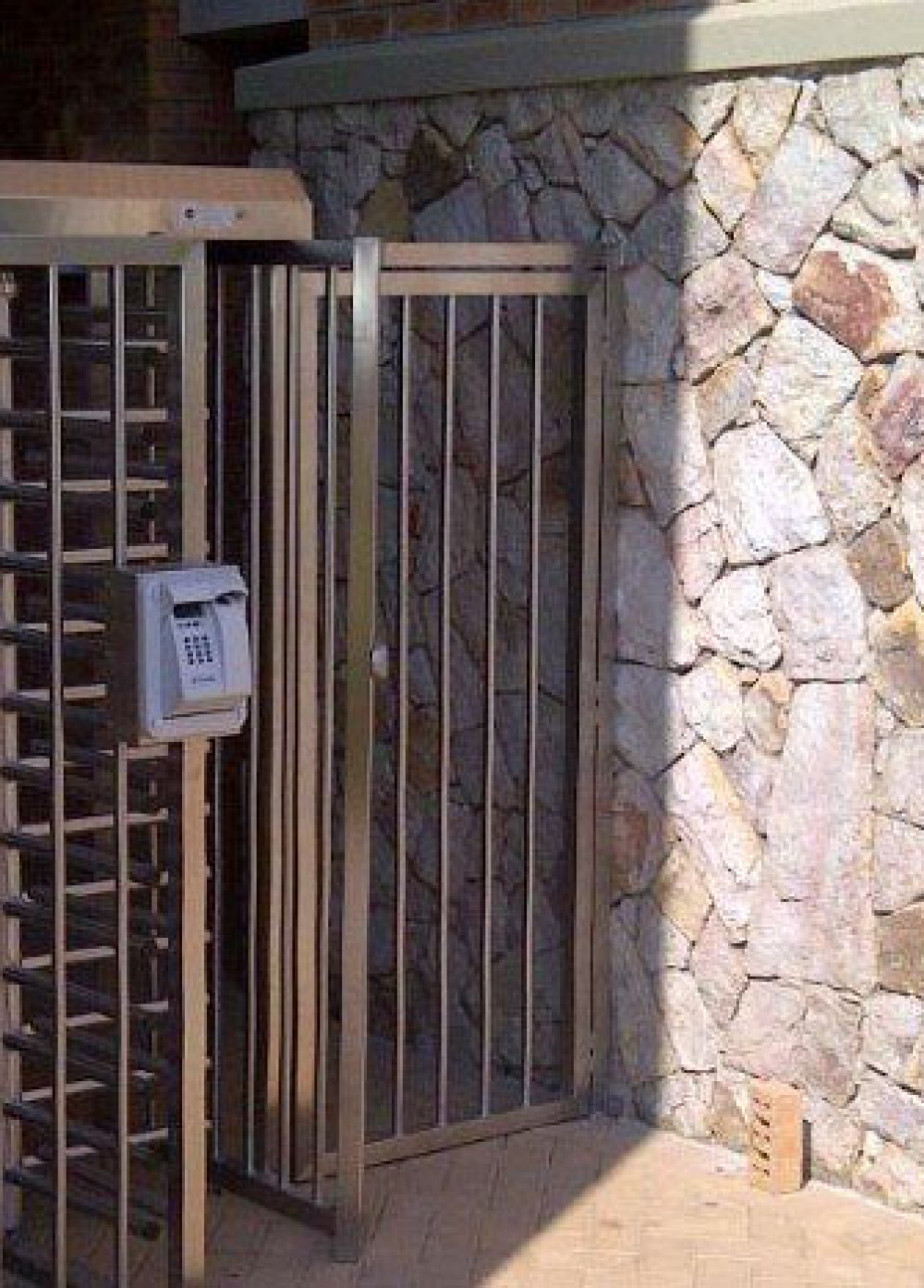 iMAT Full Height Bypass Gate installation photo