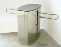 iMAT Single and Double Drop Arm Pedestrian Barrier installation photo