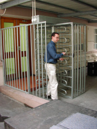 iMAT Full Height Turnstile with Cage installation photo