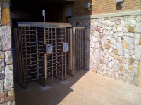 iMAT Double Full Height Turnstile installation photo