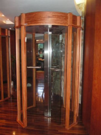 iMAT Full Height Glass Turnstile installation photo