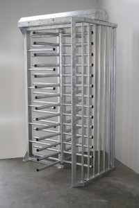 iMAT Full Height Turnstile with Guide (single) installation photo