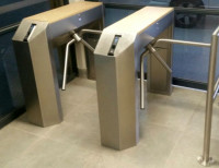 iMAT Two Leg SlimLine Waist Height Turnstile (single & double) installation photo