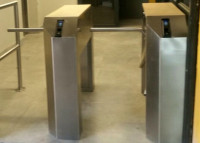 iMAT Two Leg SlimLine Waist Height Turnstile (single & double) installation photo