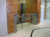 iMAT Single and Double Waist Height Turnstile installation photo